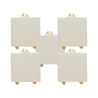 5Pcs Wooden Easel Set Mini Foldable Pine Wood Holders Party Wedding Table Cards Mobile Phone Stand Creative Household Decoration 4