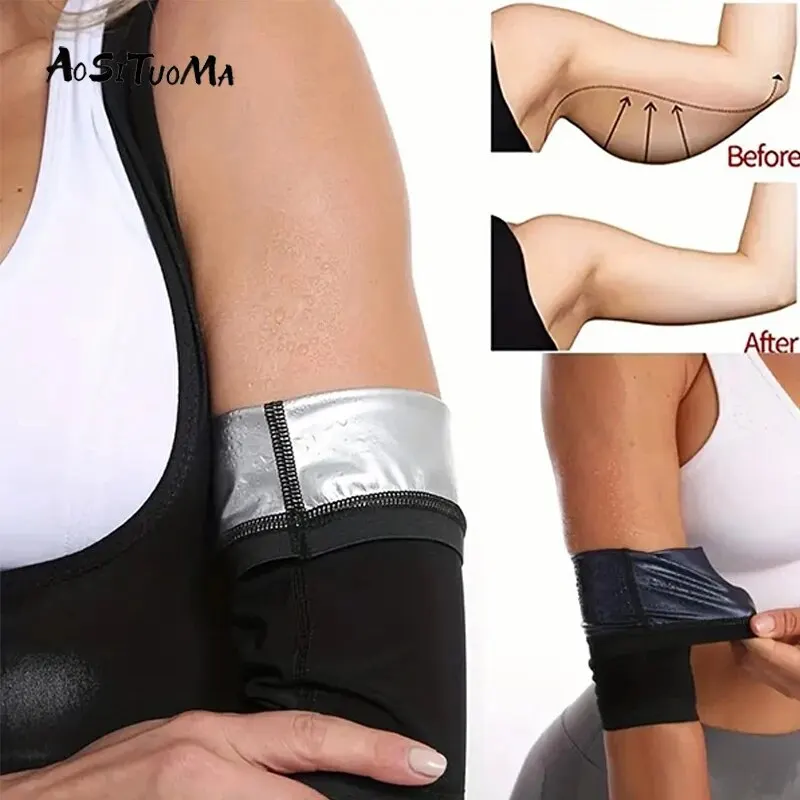 Sweat Arm Sleeve Body Sculpting Sports Fitness Protective Sleeve for Women Trim Band