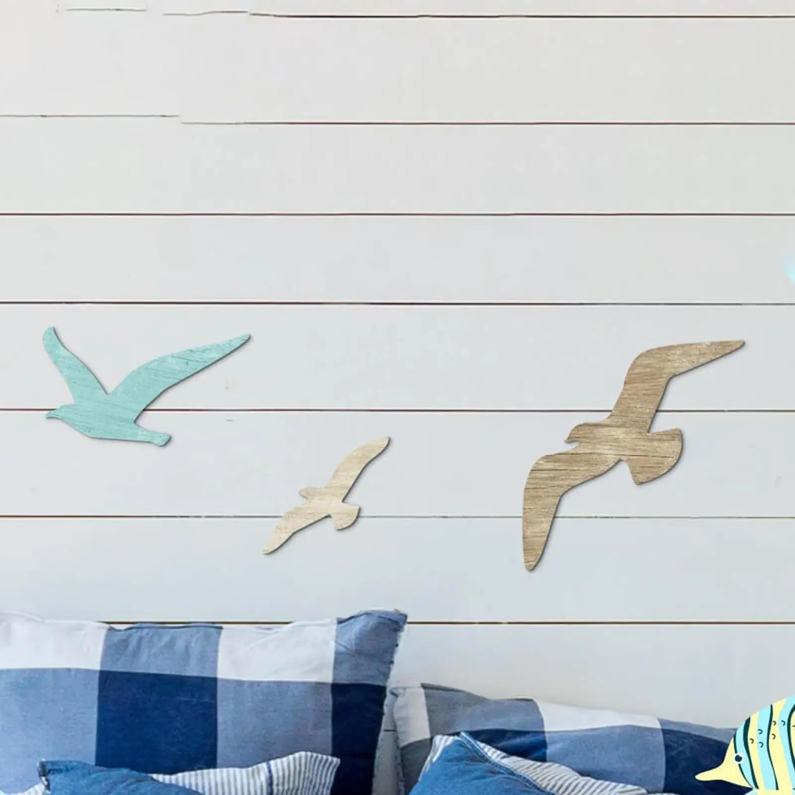 3 Pieces Wooden Seagull Wall Decor Theme Art Beach Themed Home Decoration for Dorm Indoor/Outdoor Background Hallway 3 Pieces Wooden Seagull Wall Decor Theme Art Beach Themed Home Decoration for Dorm Indoor/Outdoor Background Hallway