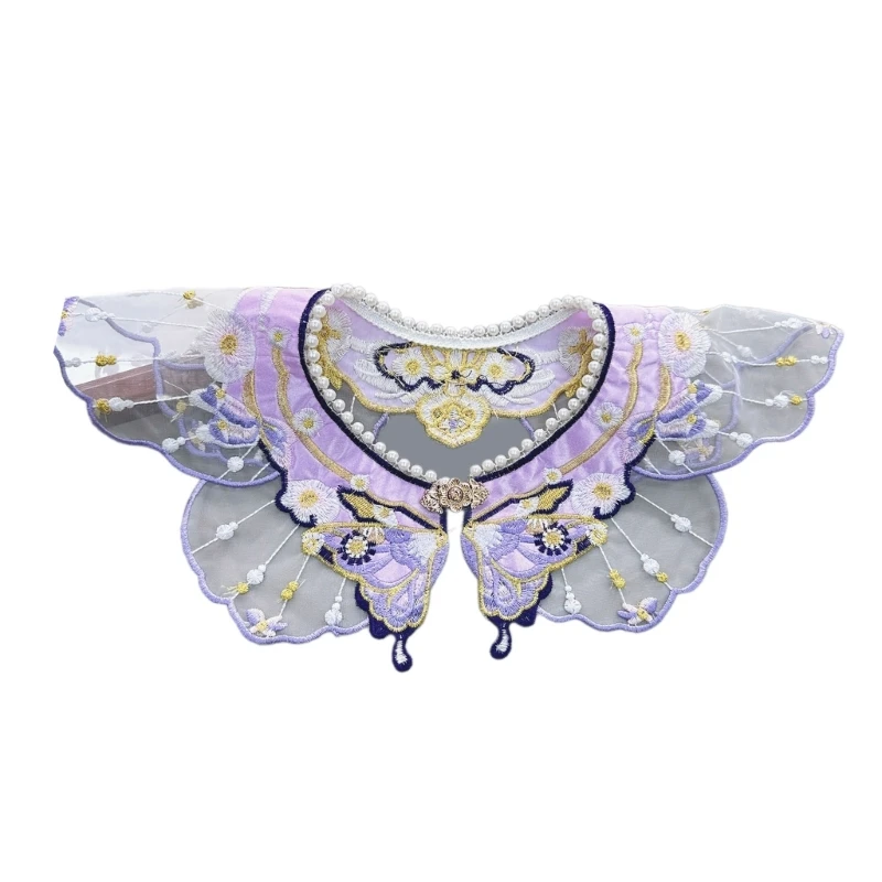 Yunjian Shawl Decorative Hanfu Floral False Collar Embroidery Detachable Collar drop shipping