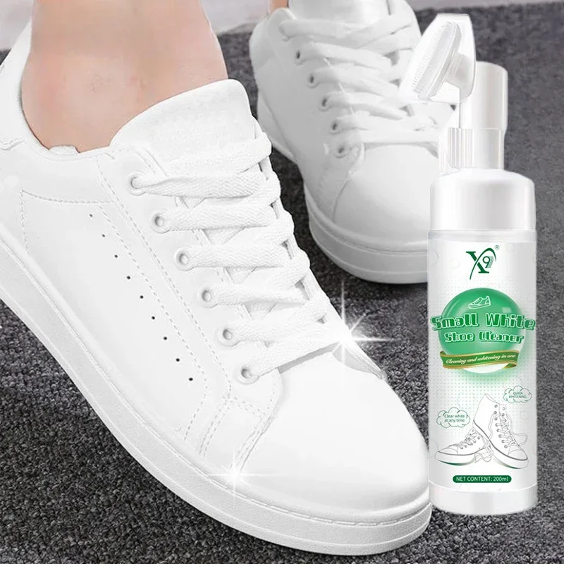 Foam Cleaner For White Shoes Whiten Cleaning Stain Dirt Remove Yellow Spray Foam Cleaner Decontamination White Shoes Cleaning 6