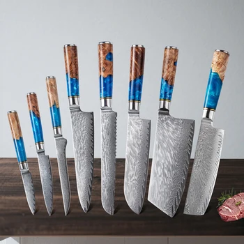 Damascus Knife Set 1