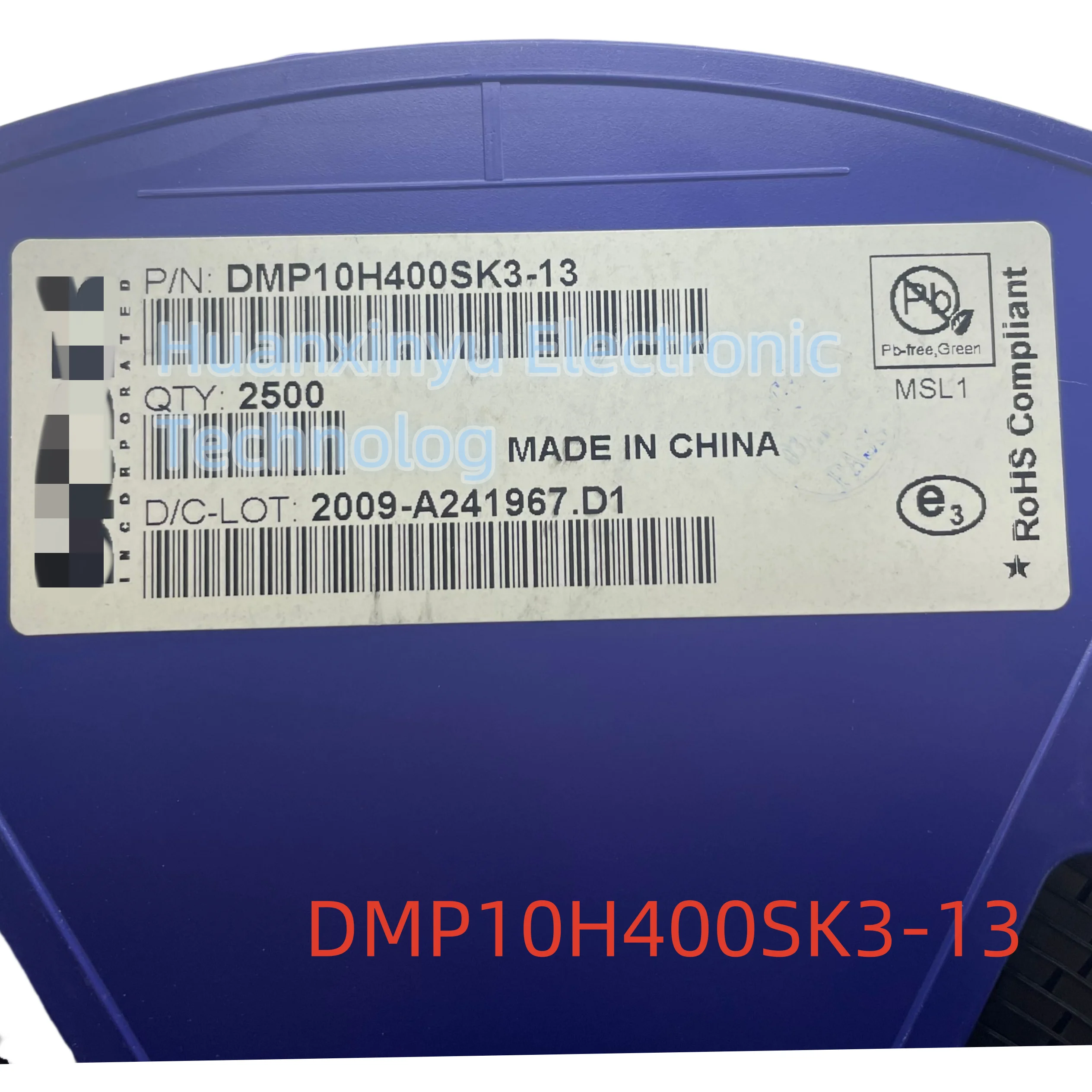 10PCS DMP10H400SK3-13 Marking:P400K Trans MOSFET P-CH 100V 9A