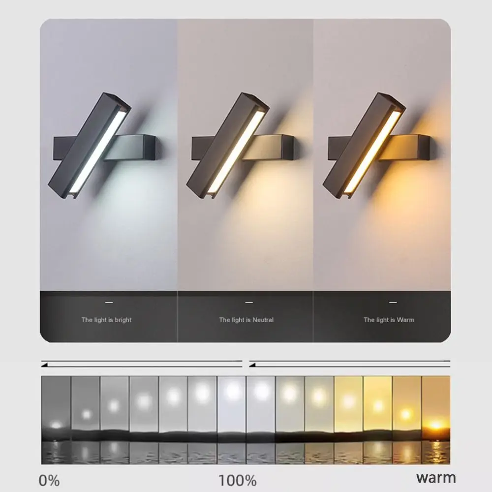 

Настенные светильники с регулируемой яркостью, простой светильник в виде светильника, прикроватный беспроводной настенный бра с теплым белым светом для спальни, 3 цвета