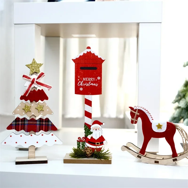 Christmas Desktop Wooden Home Decoration Ornaments Creative Festive Atmosphere Decoration Christmas Gifts