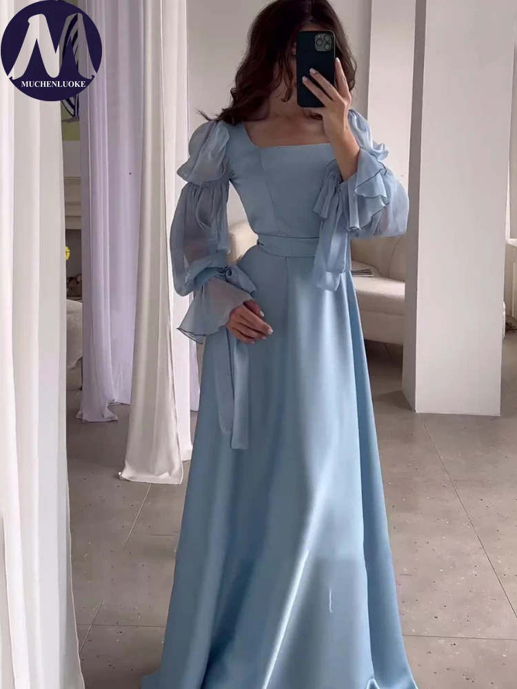 sachin and babi light blue dress Elegant women dresses-AliExpress main image 0