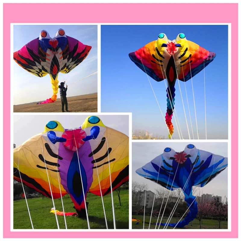 8m Or 15m Ray Fish Kite For Adults Devil Flying Folding Buggy Fly Fishing  Line Winder Windsock 240127 From Keng06, $274.33