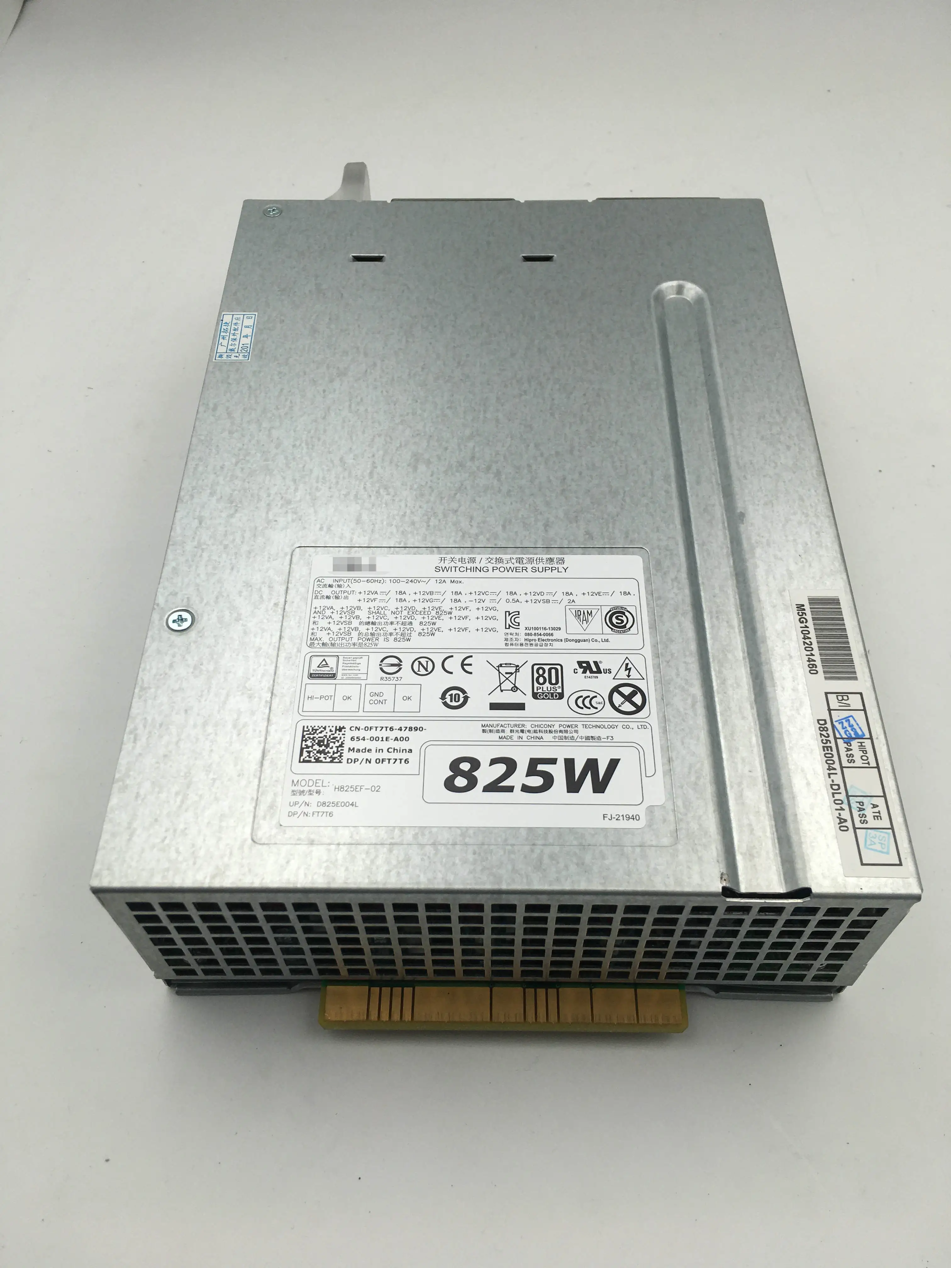 H825Ef-02 Per Dell T7910 T7810 T7610 T5810 Alimentatore Server 825W