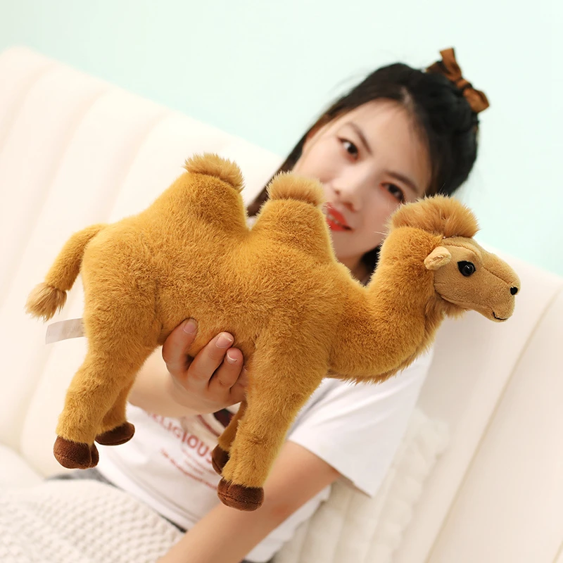 Simulation Standing Camel Plush Toys Soft Stuffed Steric Camel Toys For Children Creative Decor For Bookcase/Car Funny Gift