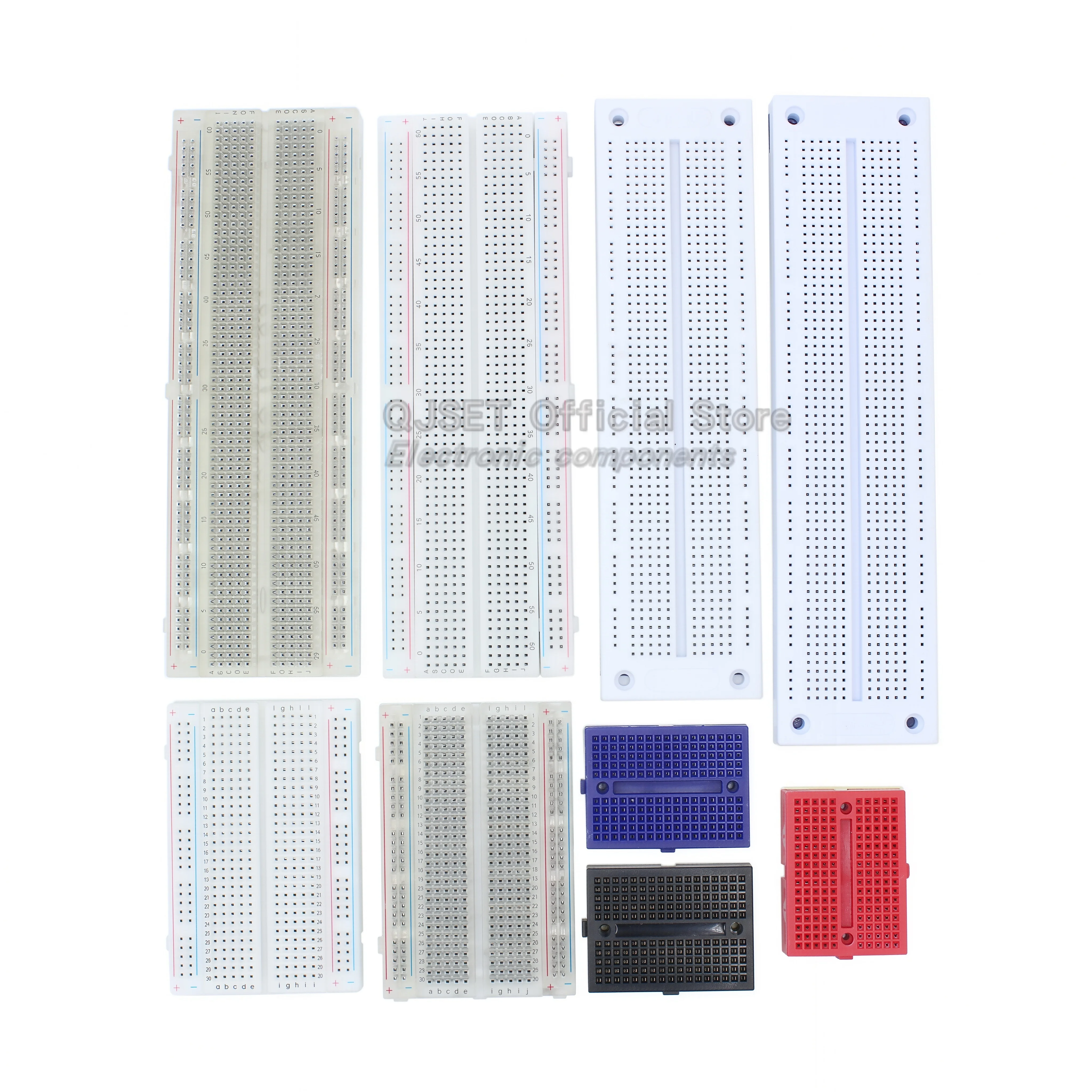 1pcs MB-102 MB102 브레드보드 400 830홀 솔더리스 PCB 브레드보드 테스트 개발 점퍼65핀 DIY 아두이노 실험실용 SYB-830