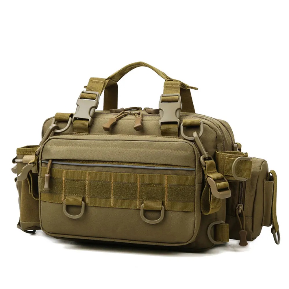 

Large Capacity Outdoor Shoulder Bag Mountaineering Rock Climbing Waterproof Wearable Nylon Shoulder Bag Camping Travel Backpack