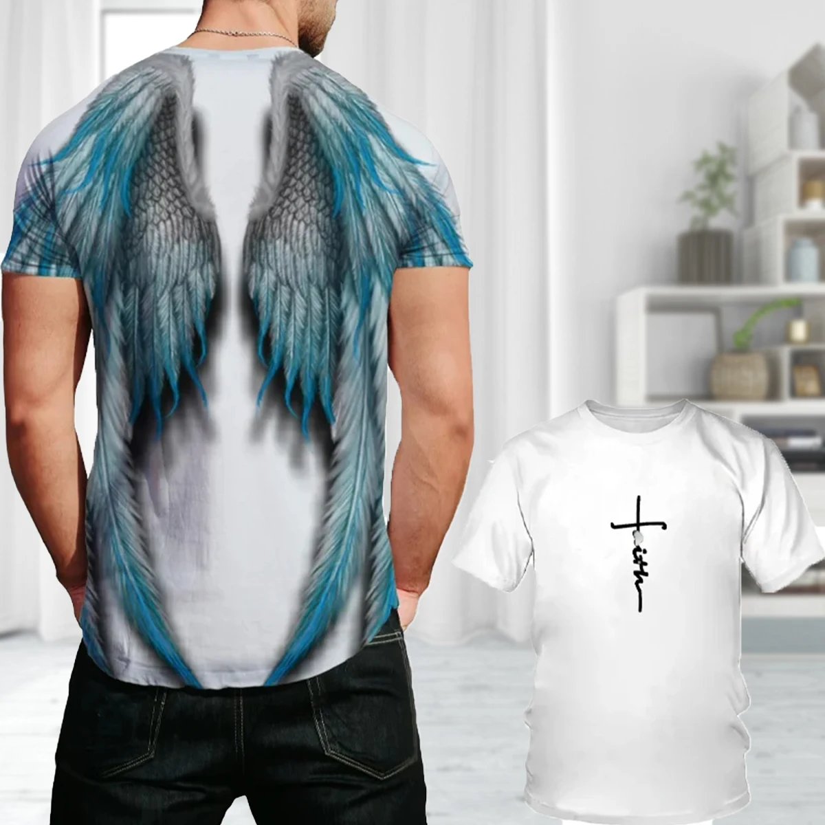◆25SS BAUF Angel Wing Slim Fit T-Shirt/4色◆ S4a55ce983d494fd8abd70ce4de29a