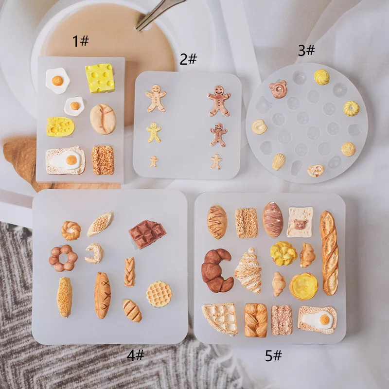 

Mini Donut Silicone Mold Pastry Cookie Mold Baking mold Donut Hot Dog Baguette Croissant Waffle Gingerbread Man Mini Breakfast