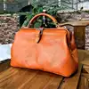 Vintage Doctor Bag for Women Soft Buffalo Leather Crossbody Purse Spacious Cowhide Shoulder Bag High-Quality Retro Handbag 2025 6