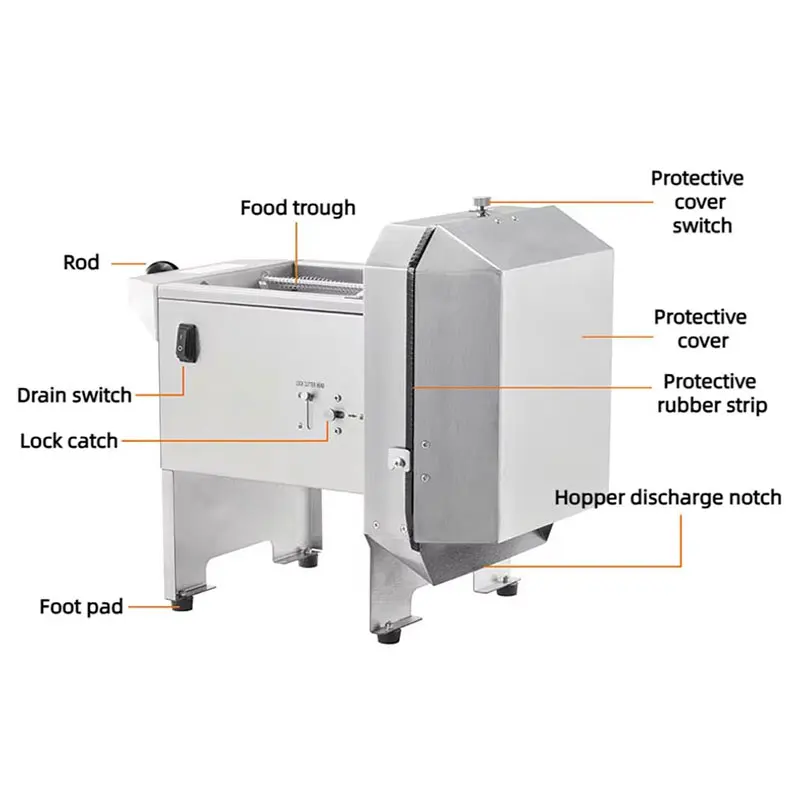 Electric Banana Cutting Machine Plantain Banana Slicer Plantain Multi Cutting Chips Machine 3