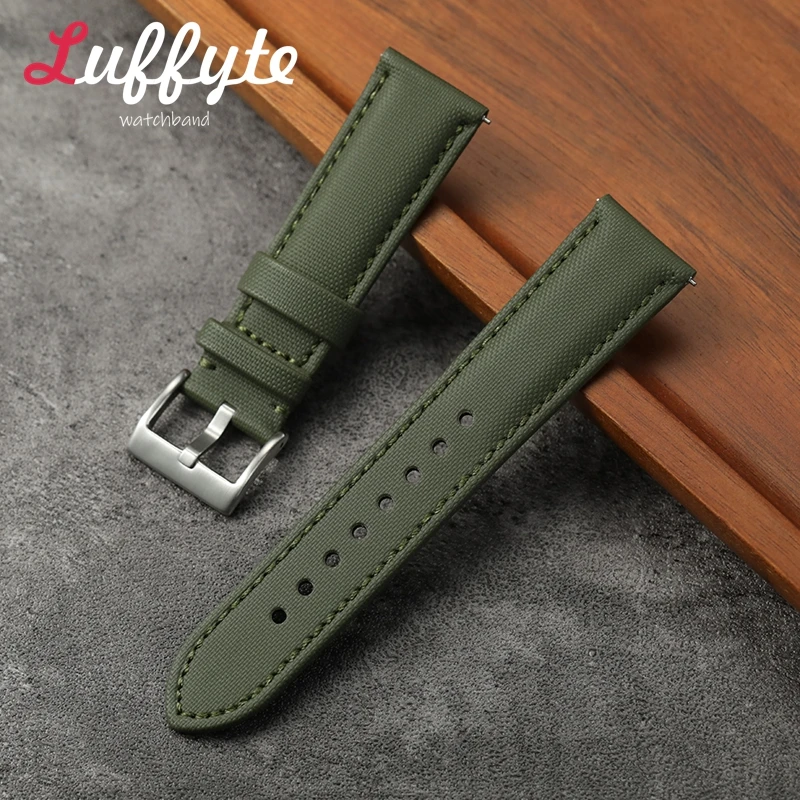 Premium Multicolor Nylon Sailcloth Waterproof Sport Watch Strap with Quick Release