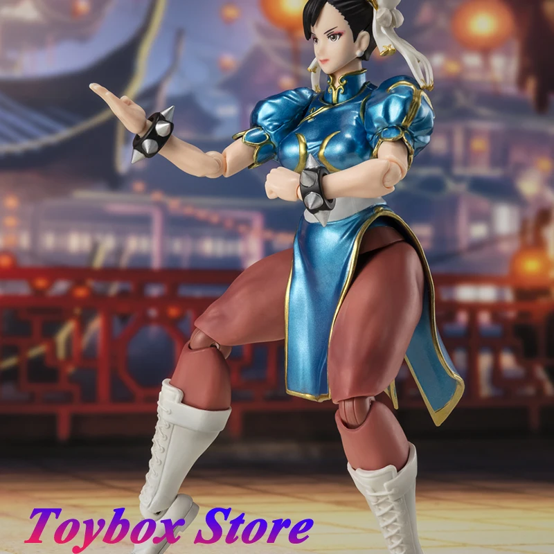 

SHF Outfit 2 1/12 Japanese Anime Female Boxer Fighter Chunli Movable Action Figure 6" Full Set Delicate Detaill Dolls Fan Gifts