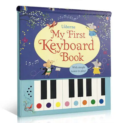 

MiluMilu Original Popular Education Books My First Keyboard Book Usborne Board Colouring English Activity Story