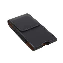 PU Leather Phone Holster with Belt Loop - Universal Waist Pouch (Vertical 6.0 inch)