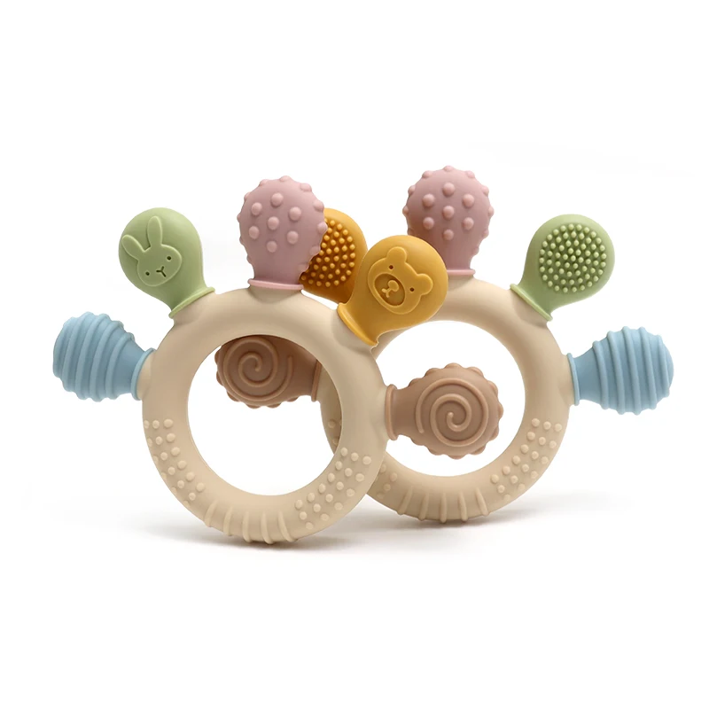 Silicone Baby Teething Ring 4