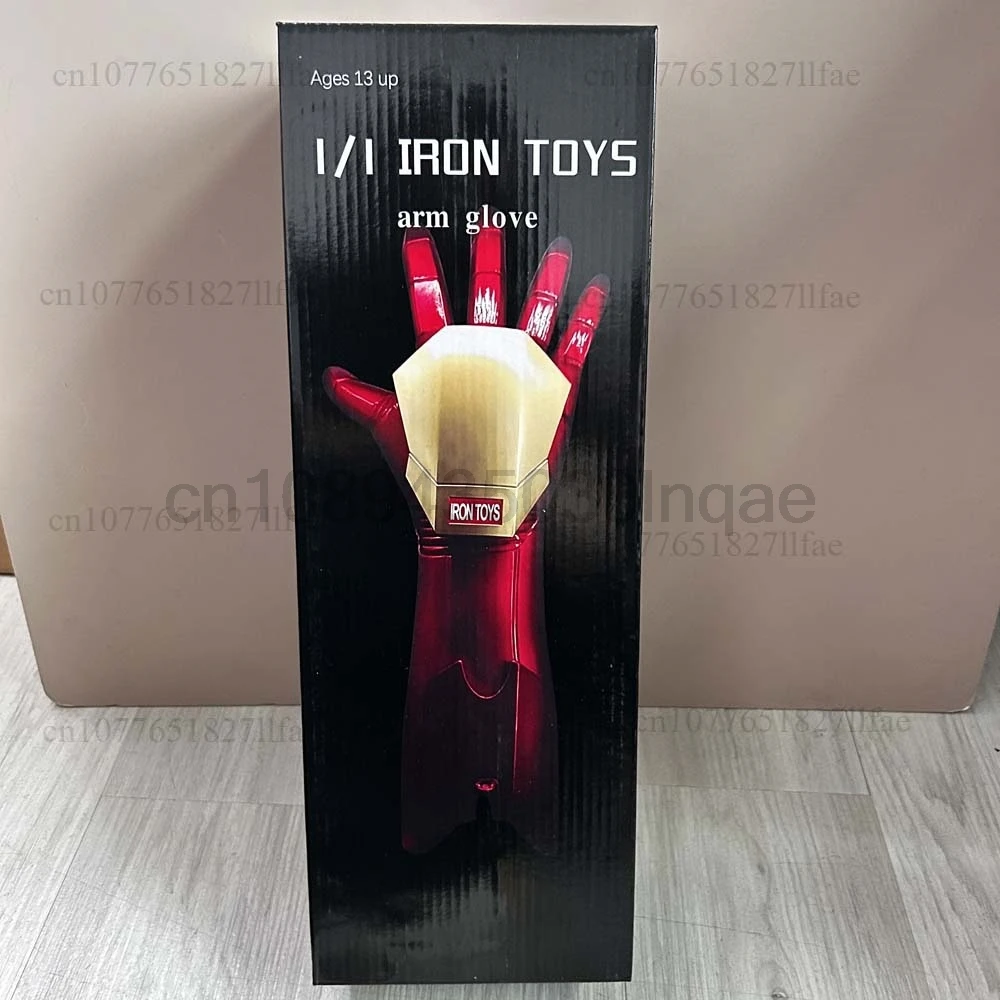 Hot Iron Man Helmet Cosplay 1:1 Light Led Wearable Mask Gloves Glowing Eyes Adult Child PVC Action Figure Toys Christmas Present