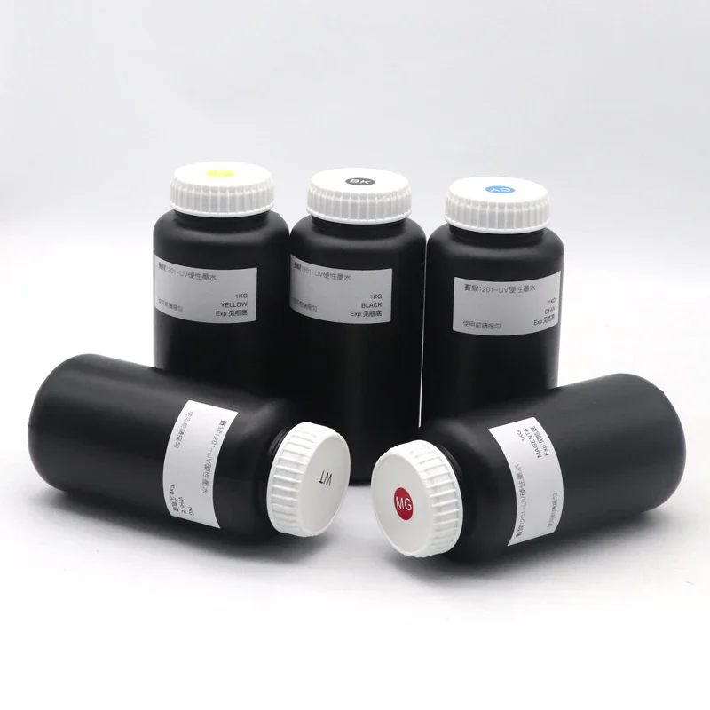 1000ml Bottle Compatible Xaar UV Ink For Xaar print head 1201uv ink xaar 1201 printing ink 3D ink tablet ink 1201Ink 1201 UV Ink
