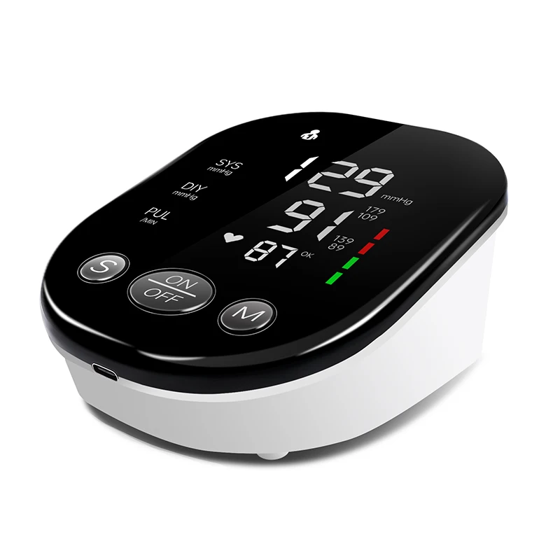 English Voice Arm  Rechargeable Long Time Use Medical Blood Pressure Monitor Digitial LCD Large Screen Sphygmomanometer 4