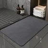 Diatomite Bath Mat Non-slip Bathroom Rug Super Absorbent Bathroom Carpet Bathtub Drying Floor Mats Shower Room Entrance Doormat 2