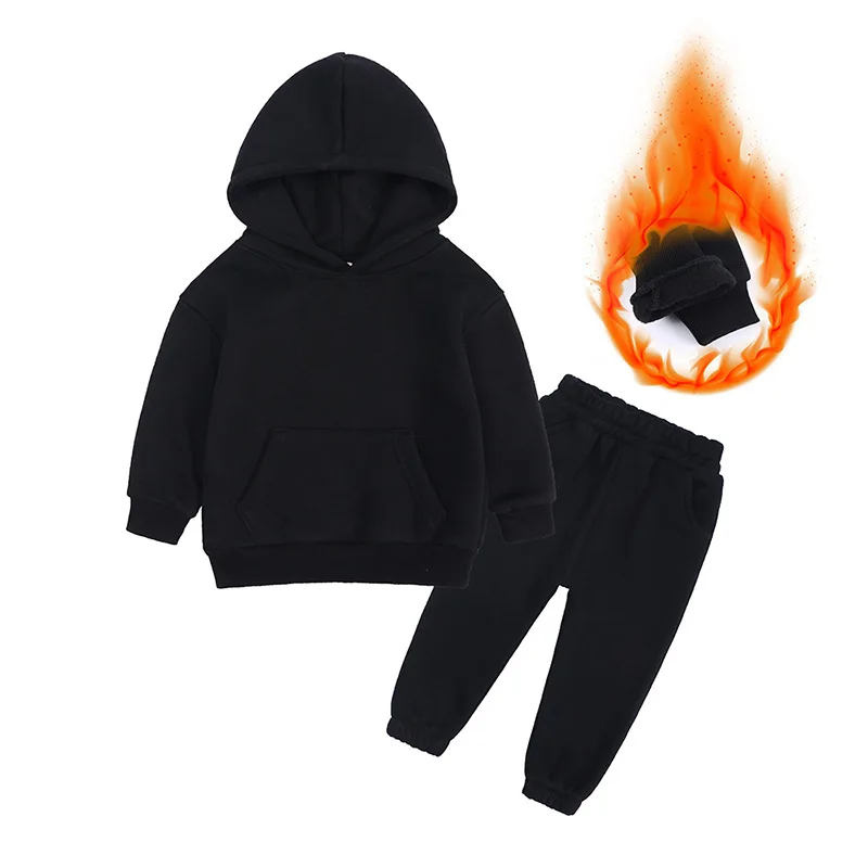 Boys Sport Suit Clothing Set Casual Warm Hoodie Long Sleeve Pant 2 Pcs