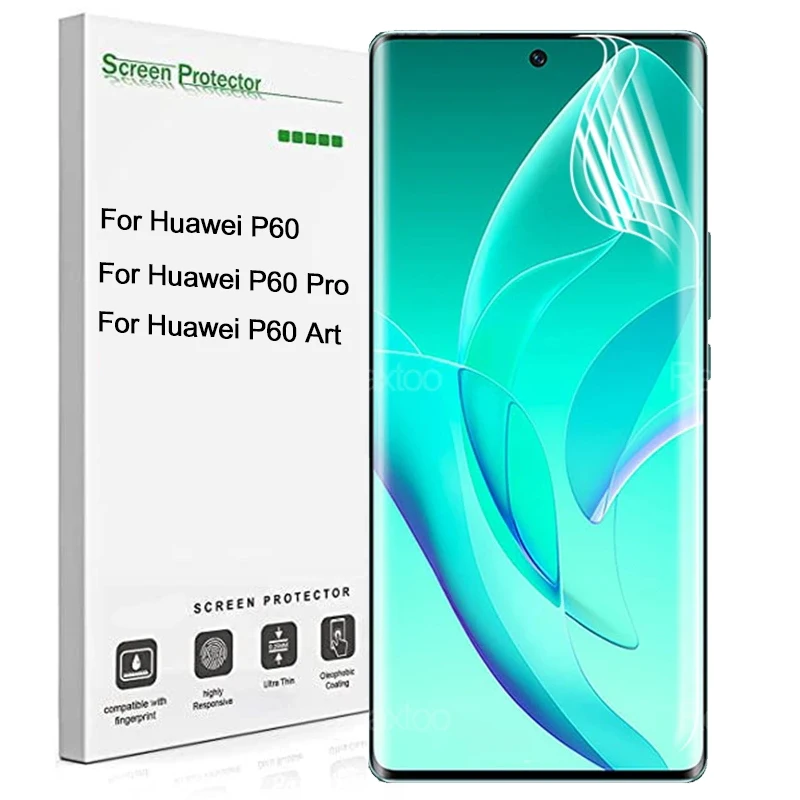 Full Coverage Soft TPU Hydrogel Films For Huawei P60 P60Pro P60Art Accessories Clear Screen Protector Not Temepered Glass