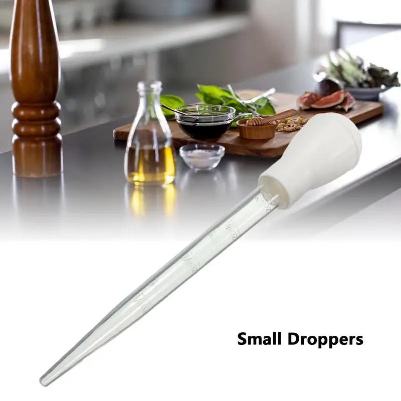 Turkey Baster Rubber Head Scale Pipette Dropper Liquid Cooking Pipette Oil Tube Turkey Barbecue Seasoning Food Droppers Multi-purpose turkey baster