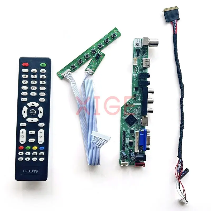 Ʈѷ ̹ , LP140WH1 LP140WH4 40  LVDS Ƴα TV DIY ŰƮ, 1366*768 VGA, HDMI, AV, USB Ʈ ȭ, 14 ġ