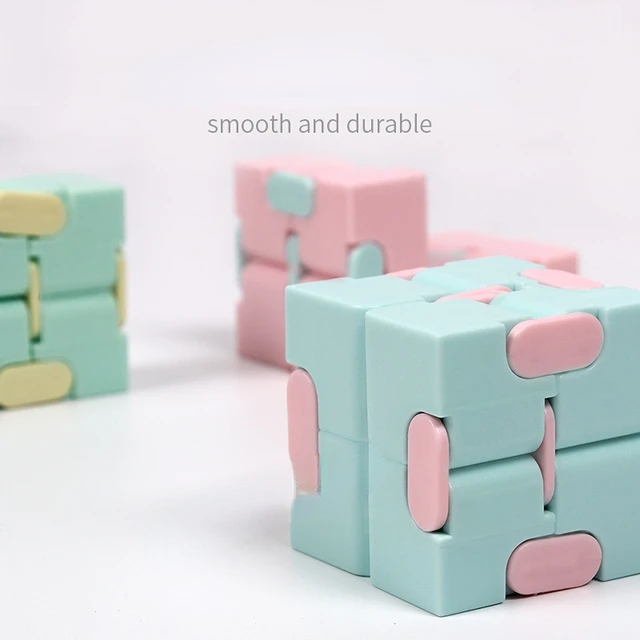 New Fidget Toys Decompression Finger Cube Infinity Cube  Stress Relief Toy for Children and Adults Unzip The Cube Handle 2