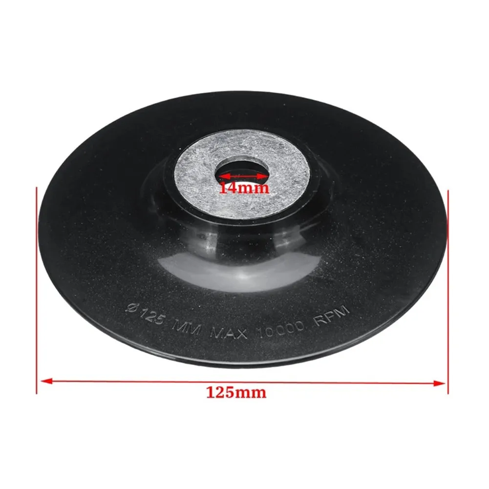 

New Hot Sale Backing Pad Disc Backing Pad Tool 12200 RPM 125mm 5 Inch M14 Thread With Lock Nut For Angle Grinder