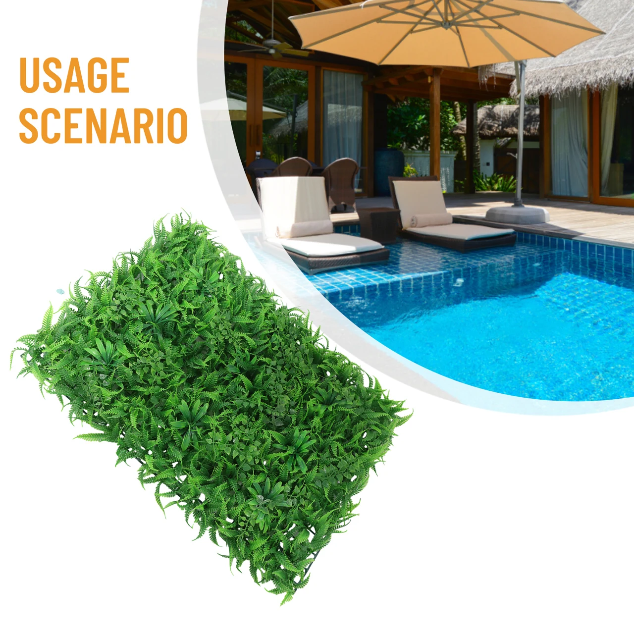 

Artificial Plant Mat Greenery Wall-Hedge Grass Fence Foliage Panel Garden Decor Simulated Lawn Fence Backdrop Panel Plant Mat