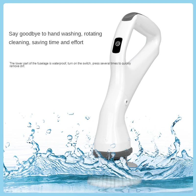 New Xiaomi Home Electric Cleaning Brush Rechargeable Scrubber with Detachable Heads Brush Bathroom Kitchen Toilet Clean Tool