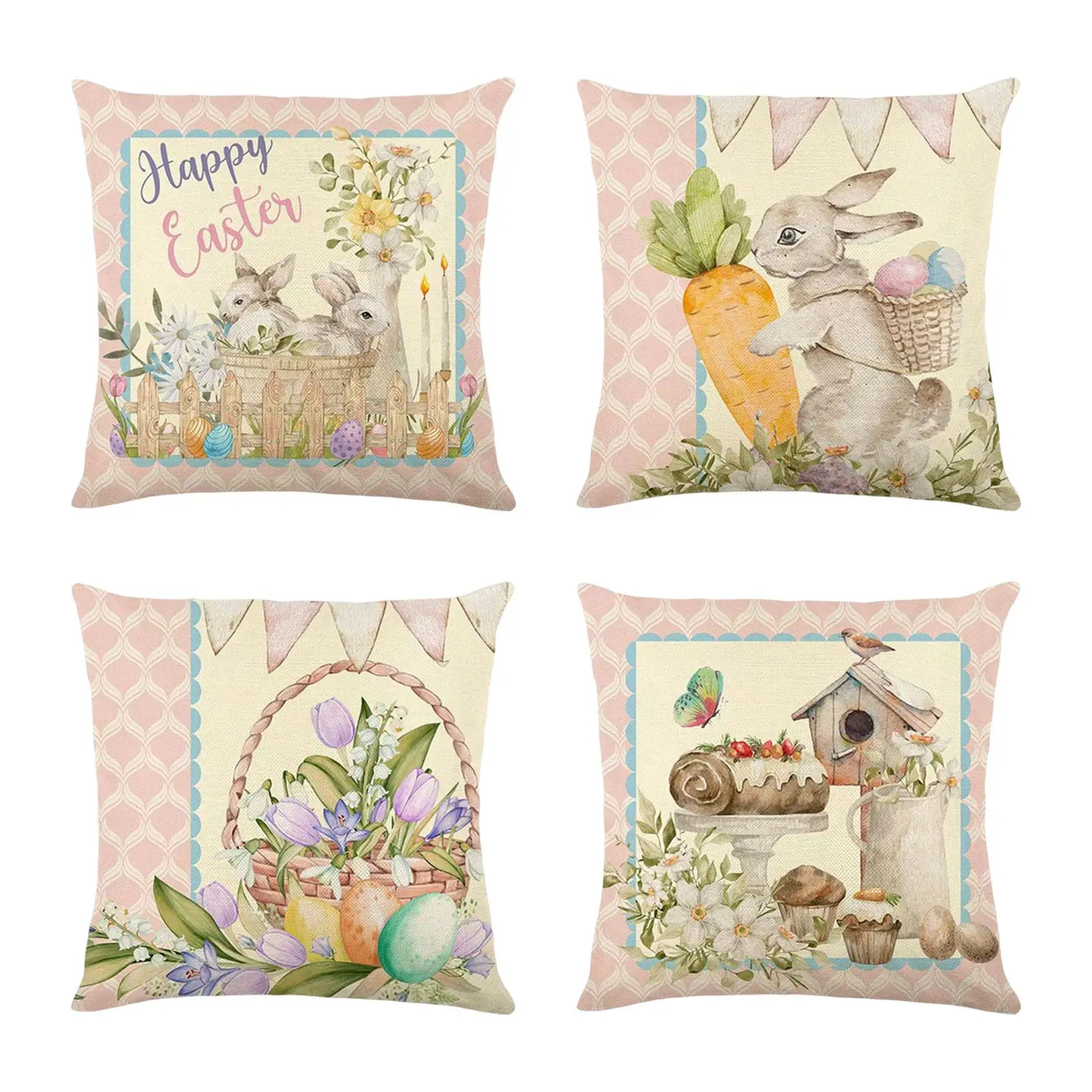 

Pillow Covers Decorative Cushion Covers Soft for Spring Spring Festival Couch Decor