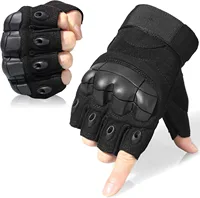 1 Pair Tactical Fingerless Half Finger Motorcycle Motocross Non-slip Guantes Moto Outdoor Sport Motorbiker Racing Gloves 1