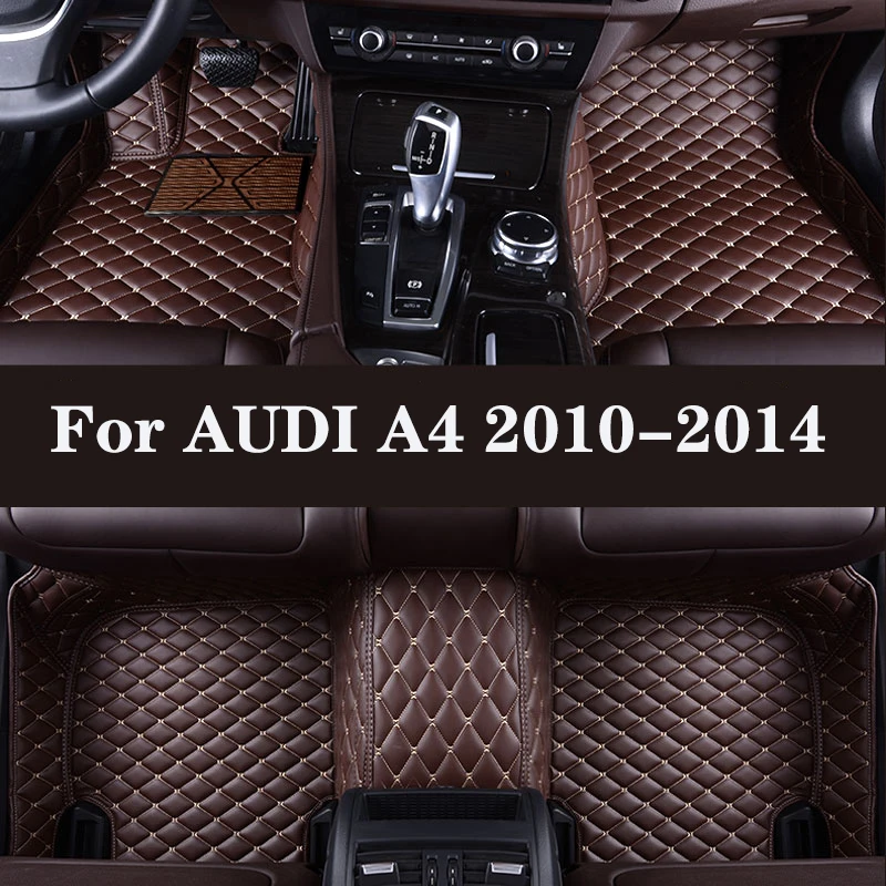 

HLFNTF Full surround custom car floor mat For AUDI A4 2010-2014 car parts car accessories Automotive interior