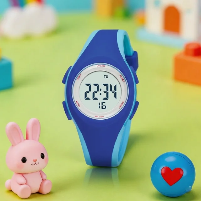 OHSEN – montres de Sport numérique pour enfants, montre-bracelet électronique étanche 50M, chronomètre LED, montre pour enfants, garçons et filles 1