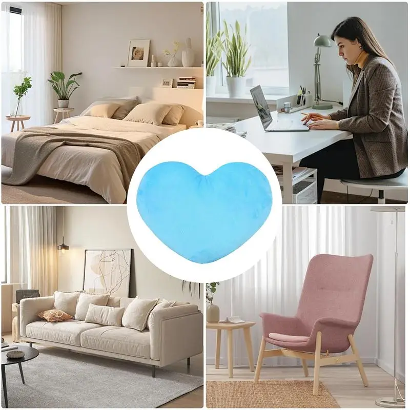 Cute Heart Shaped Plush Pillow Heart Plush Toys Soft Sleeping Pillow Comfortable Love Pillow Sofa Cushion Home Decor Lover Gift 6