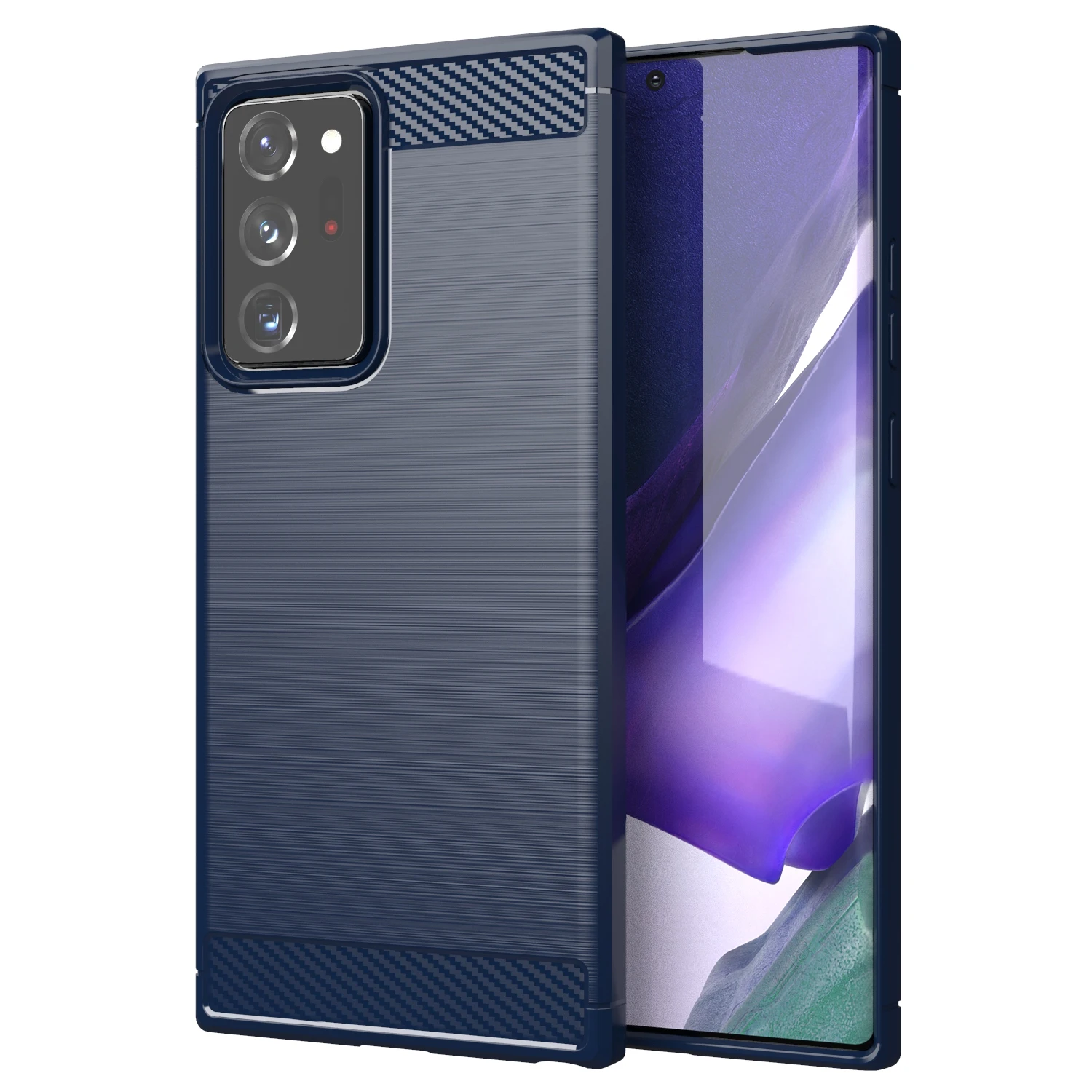 Luxury Shockproof Matte Carbon Fiber Case for Samsung Galaxy Note 20 Ultra