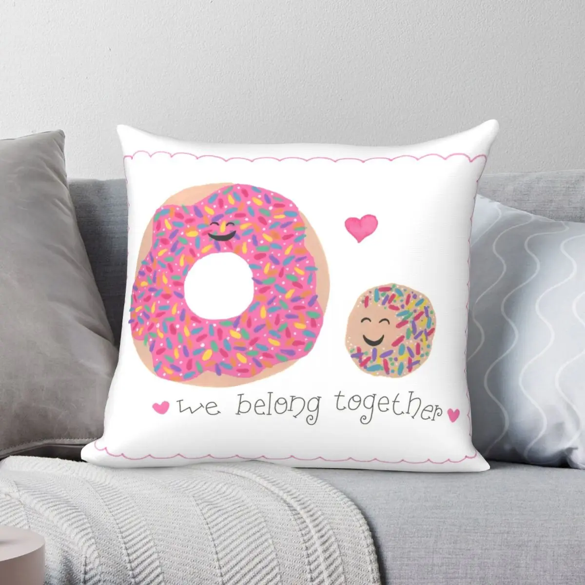 Ciambella E Munchkin Piazza Federa Poliestere Lino Velluto Modello Zip Decor Divano Cuscino 45X45