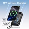 Vention 22.5W Power Bank  Magnetic 10000mAh Portable Wireless Fast Charging  with Built-in USB-C Cable AC Plug for iPhone 16 3