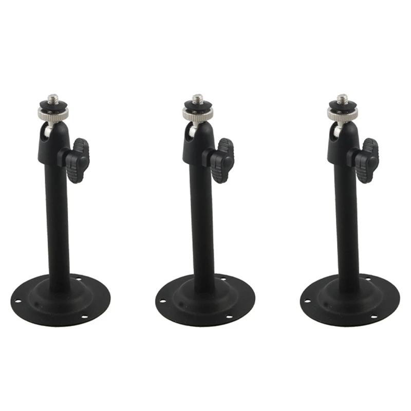 

3X Black Metal Ceiling Mount For CCTV Surveillance Camera CCD Wall 13.4 X 6Cm