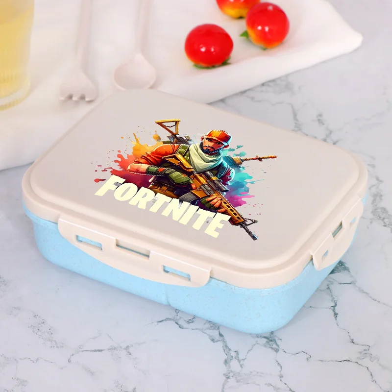 Fortnites Bento Lunch Box Anime Fortress Night Food Storage Containers Kids School Picnic Lunchbox Office Dinner Case Gift 2025 - 2