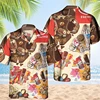 Vintage 80s 90s Clothing 3D Print Trendy Cool Fashion Ice Cream Shirts Beach Party Tops Short Sleeve Summer Male Shirts Mens Top 2