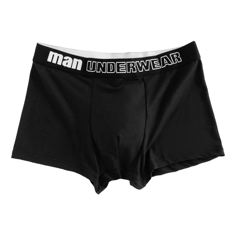 Men Boxers Underpants Sports Underwear Black Gray L XL XXL Soft Breathable Fashion Shorts Letters Wide Band Pants - Image 5