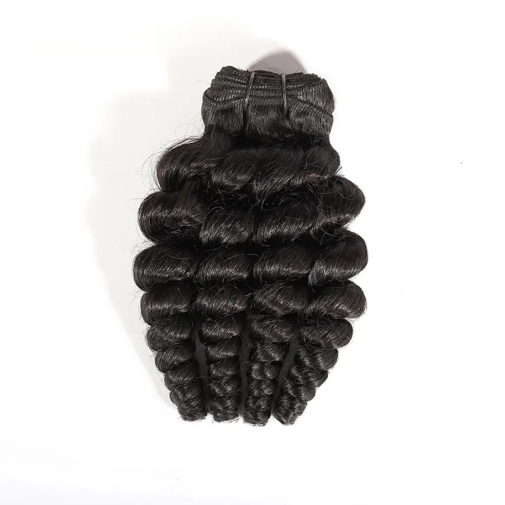Blossom Curly Human Hair Bundles 10A Grade Curls 3bundle/set Human Hair Extension Brazilian Remy Loose Wave Bundles 14 16 Inch