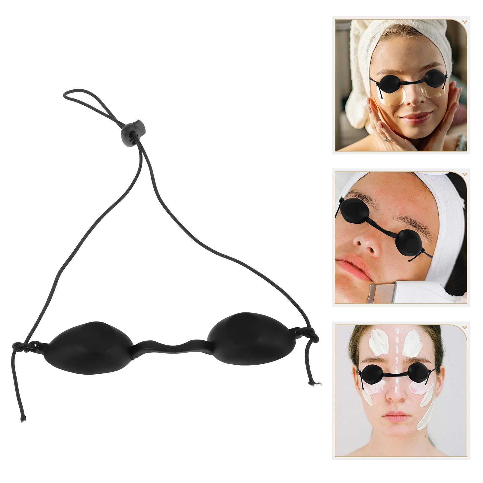 

4 Pcs Suntan Ipl Eye Protection Patch Laser Goggles Glasses Eyepatch Safety